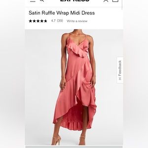 Satin Ruffle Dress